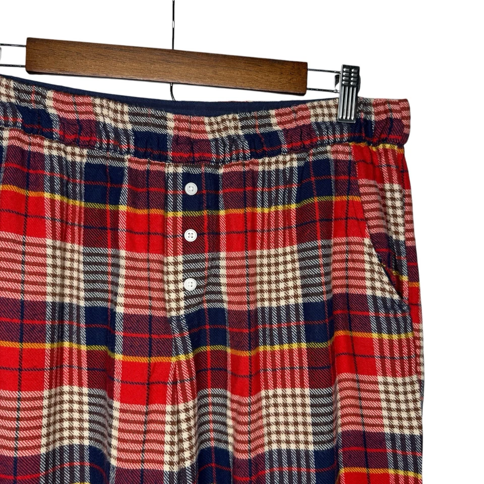 Aerie Franela Patinador Rojo Pijama a Cuadros Conjunto a Juego Dormir M Pantalón L Camisa Acogedor Foto 4 de 4