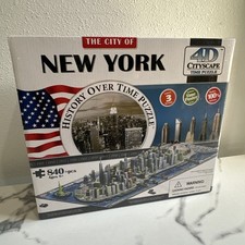 New York City 4D Cityscape Time Jigsaw Puzzle Brand New Sealed 840 Pieces NYC