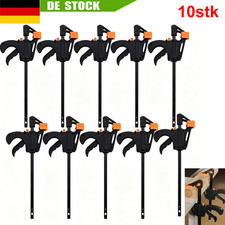 10x Einhandzwinge Schnellspannzwinge Klemmzwinge Schraubzwingen Holz Zwingen Set