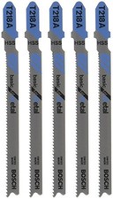 BOSCH T218A 5Pc 17-24 TPI T Shank Jig Saw Blades, 3-5/8" 17-24 P TPI - 5 pcs