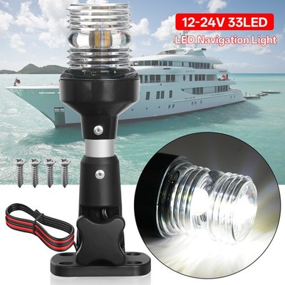 6Inch Marine Boat Yacht LED Navigation Light Stern Anchor Pole Lamp Waterproof
