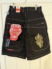 Vintage Y2K JNCO Snake Surfboard Jean Shorts Size 30 New NWT Skater Surfer DS