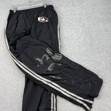 VINTAGE Disney Store Mickey Mouse Pants Mens M Track Windbreaker Nylon Zip