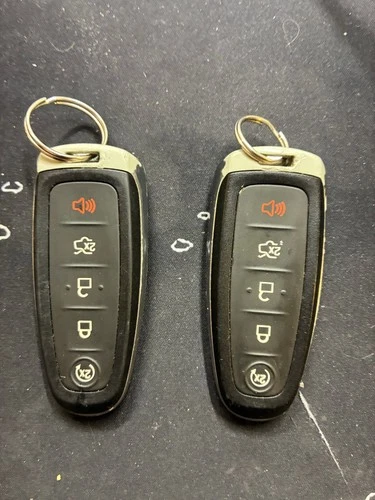 Lincoln Smart Key Fob Remote 5-Button Lot of 2 OEM Used - Good - product listing photo