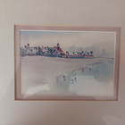 John Yato Hotel Del Coronado San Diego California Signed Watercolor Lithograph — photo 2