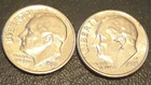 1989 D + P Roosevelt Dime 10 Cents Set 2 Coins