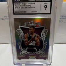 Topps Chrome 2023-24 Roundball Royalty David Robinson RR-8 Spurs CGC 9
