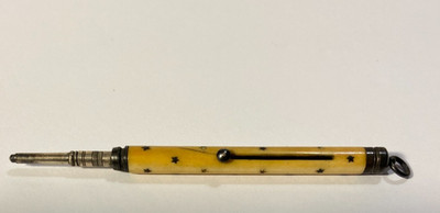 Antique Victorian Sampson Mordan Co. Propelling Telescoping Pencil Mechanical