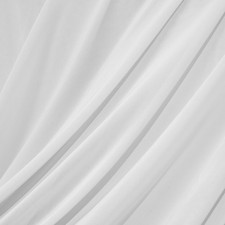 4-Way Stretch Mesh Fabric by The Yard, White 1 Yard Nylon Power Mesh Sheer Fa...