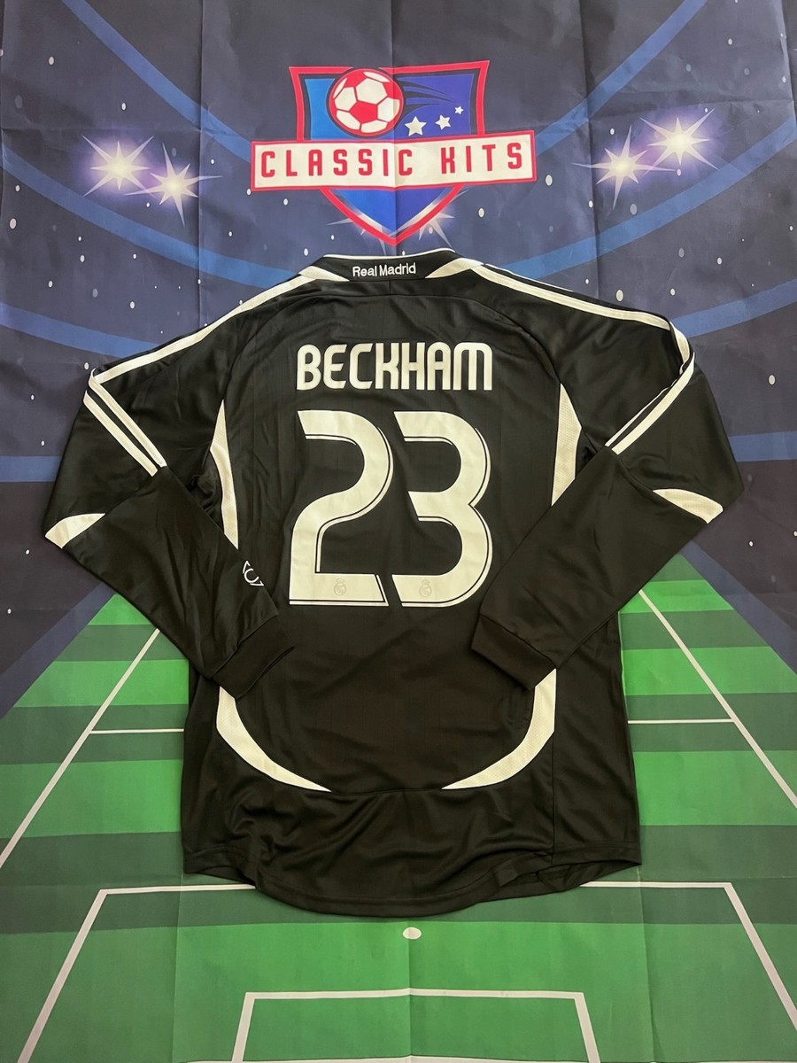 David Beckham 06-07 Real Madrid Away Long Sleeve Jersey #23 | eBay