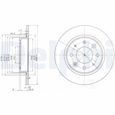 Disque de frein Kia CLARUS