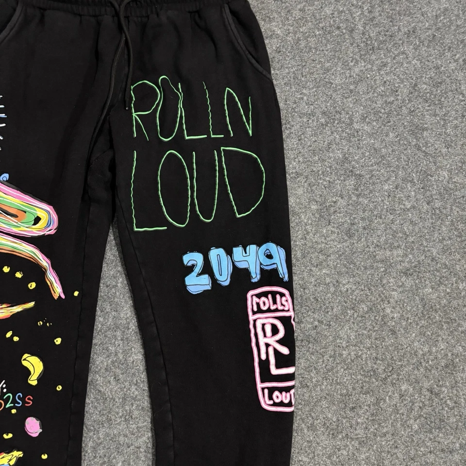 Rolling Loud B2Ss UFO Graphic Sweatpants Size Medium - Image 4 of 4