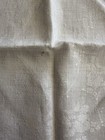 Vintage Set of 5 Off White Linen Cloth Napkins Floral Print with Lacy Borders — photo 9