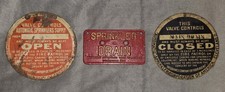 Antique Vintage Automatic Sign Lot of 3 Metal Sign Fire Sprinkler ASCOA
