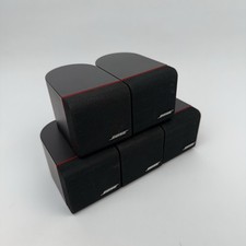 Bose Acoustimass Redline Single Cube Speakers Lot of 5 Satellite Cube Speakers