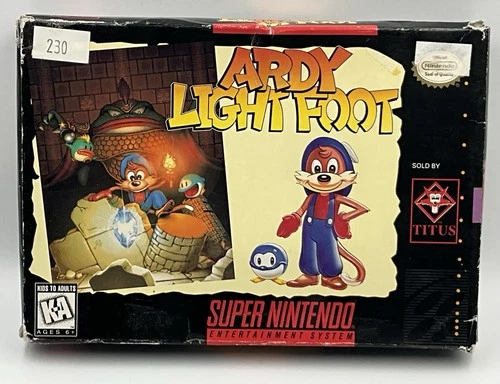 Ardy Light Foot-SNES-Cart&Box