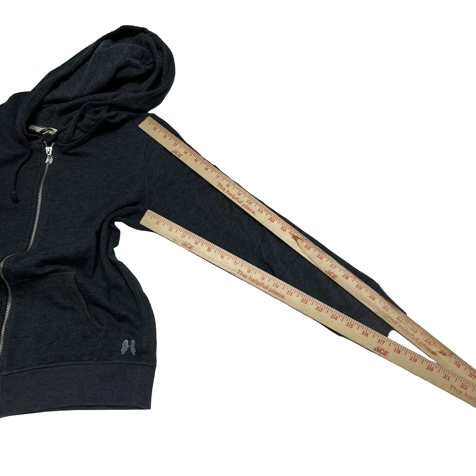 UNDERCOVER Victorias Secret Felpa con Cappuccio Donna Piccola Paillettes Angelo Ala Zip Felpa Giacca