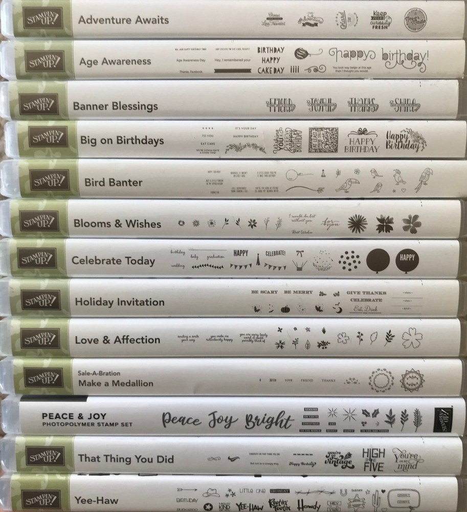Brand NEW - stampin up Photopolymer stamp sets