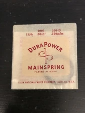 Elgin DuraPower Factory Mainspring for 15/0s No. 6003 - Alloy