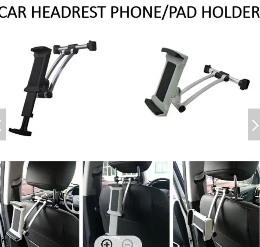 Universal 360° Car Headrest Seat Back Mount Holder for Phone iPad and Tablets Mo - Image 4 of 4