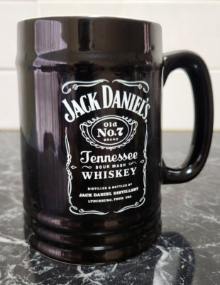 Jack Daniels Collectable Drinking Stein Decorative Ceramic Mug Barware Display 