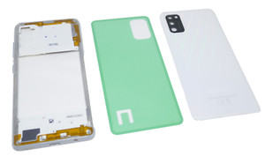 Original Samsung Galaxy A41 SM-A415F Akkudeckel Cover Mittelrahmen Frame Weiß