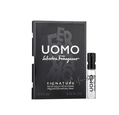 Salvatore Ferragamo Uomo Signature Eau de Parfum Vial Sample Spray 0.05oz 1.5ml