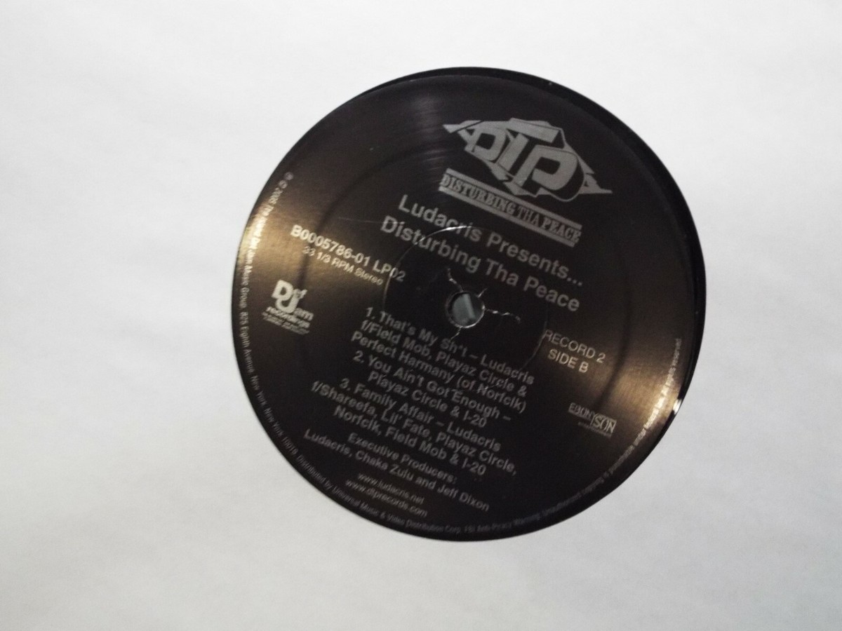 Ludacris and DTP Disturbing Tha Peace 2005 PRESS hip-hop LP VINYL