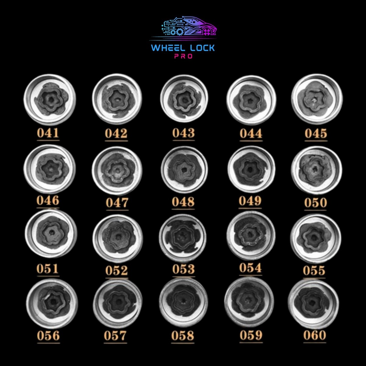 NEILSEN 10 Piece BMW Master Locking Wheel Nut Key Set