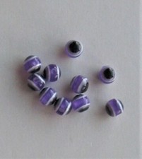 CRAFTS-JEWELLERY-BEADS "New Stock" 10 x 8mm Evil Eye Beads Asst Colours Avail.