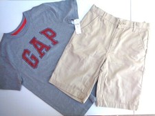 NEW LOT 2 Gap T-shirt Tee Old Navy Shorts Uniform School 12 13 XL Boys Clothes