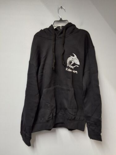 Men's Fish 4:19 Hoodie Size Large  - Picture 1 of 2