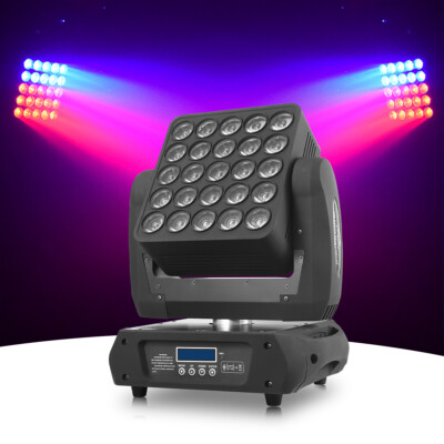 25x12w RGBW Led Matrix Moving Head Wash Beam DMX Stage Light Full Color Disco