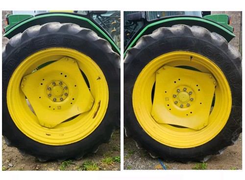 John Deere 38 Inch 8 Stud Tractor Rims and Tyres 13.6 R38 Wheels | eBay UK