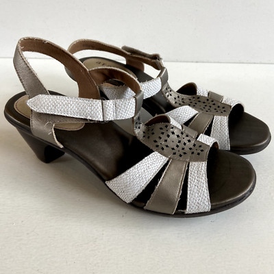 Aravon New Balance Sandals Womens 9AA Slingback Strappy Metallic