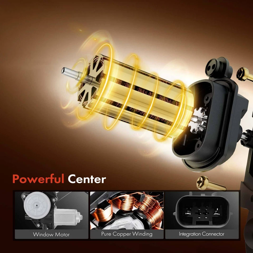 Regulador de ventana eléctrica de pasajero delantero derecho con motor para Acura ILX 2013-2015 Foto 4 de 4