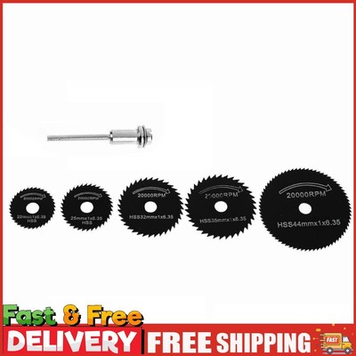 6 Stück/Set Mini Kreissägeblätter Werkzeug Trennscheibe für Trennscheibe (schwarz)