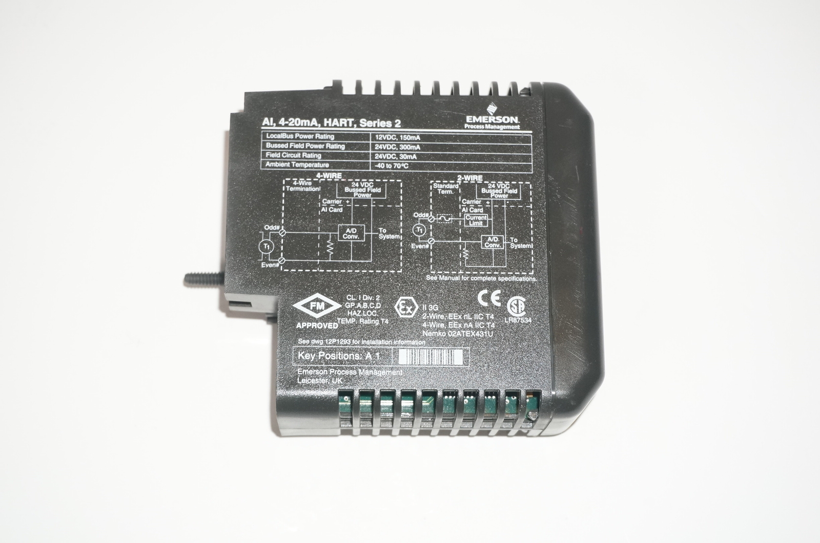 EMERSON DeltaV KJ3222X1-BA1 AI 8-Ch 4-20mA HART Series 2 Module
