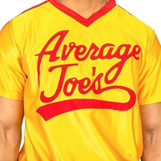 Unisex Dodgeball Promedio Joe's Jersey y Pantalones Cortos Conjunto Halloween Juegos con disfraces Disfraz Foto 3 de 4