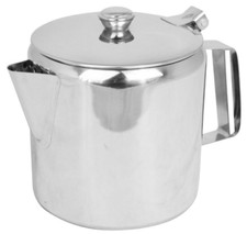 Large Teapot Catering Stainless Steel Restaurant Tea Pot 48oz 1.4L 2.4pt