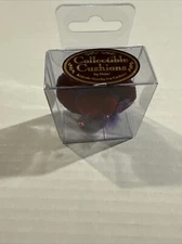 Vtg~Dritz~Collectible Cushions~Red Hat w/Purple Feather Pin Cushion~1998~New