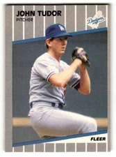 1989 Fleer #75 John Tudor    Los Angeles Dodgers Baseball Cards NM Near ID:54341