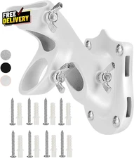 Aluminum Flag Pole Holder Heavy Duty Aluminum Mount Flag Pole Bracket White