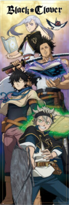 Black Clover - Manga / Anime TV Show Door Poster (Characters