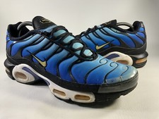 Nike Air Max Plus Tn Hyper Blue Black White Yellow Men Size 11.5 Rare BQ4629-003