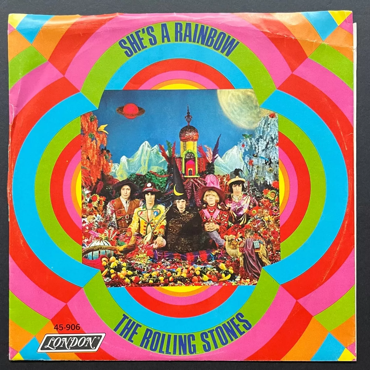 1967 Rolling Stones 45RPM Record She's A Rainbow / 2000 Light 1967 Rolling Stones 45RPM Record She's A Rainbow / 2000 Light