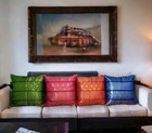 Indian Ethnic Decorations Silk Bohemian Cushion Cover Set of 4 Decorative Patchw — photo 3