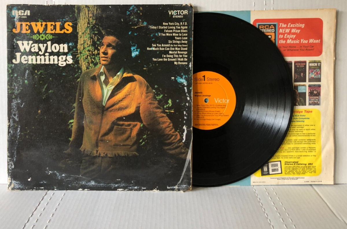 Waylon Jennings JEWELS Original 1968 RCA Victor G+/G+ Lower Grade