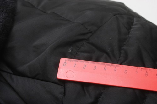 Fuchs Schmitt Daune Giacca Donna UK 12 Giù Imbottito Foderato Nero Zip Tessuta - Foto 14 di 15