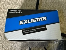 Exustar E-SL02A-B6 Toe Clip Pedal Platform Adapter - Convert Clipless Pedals